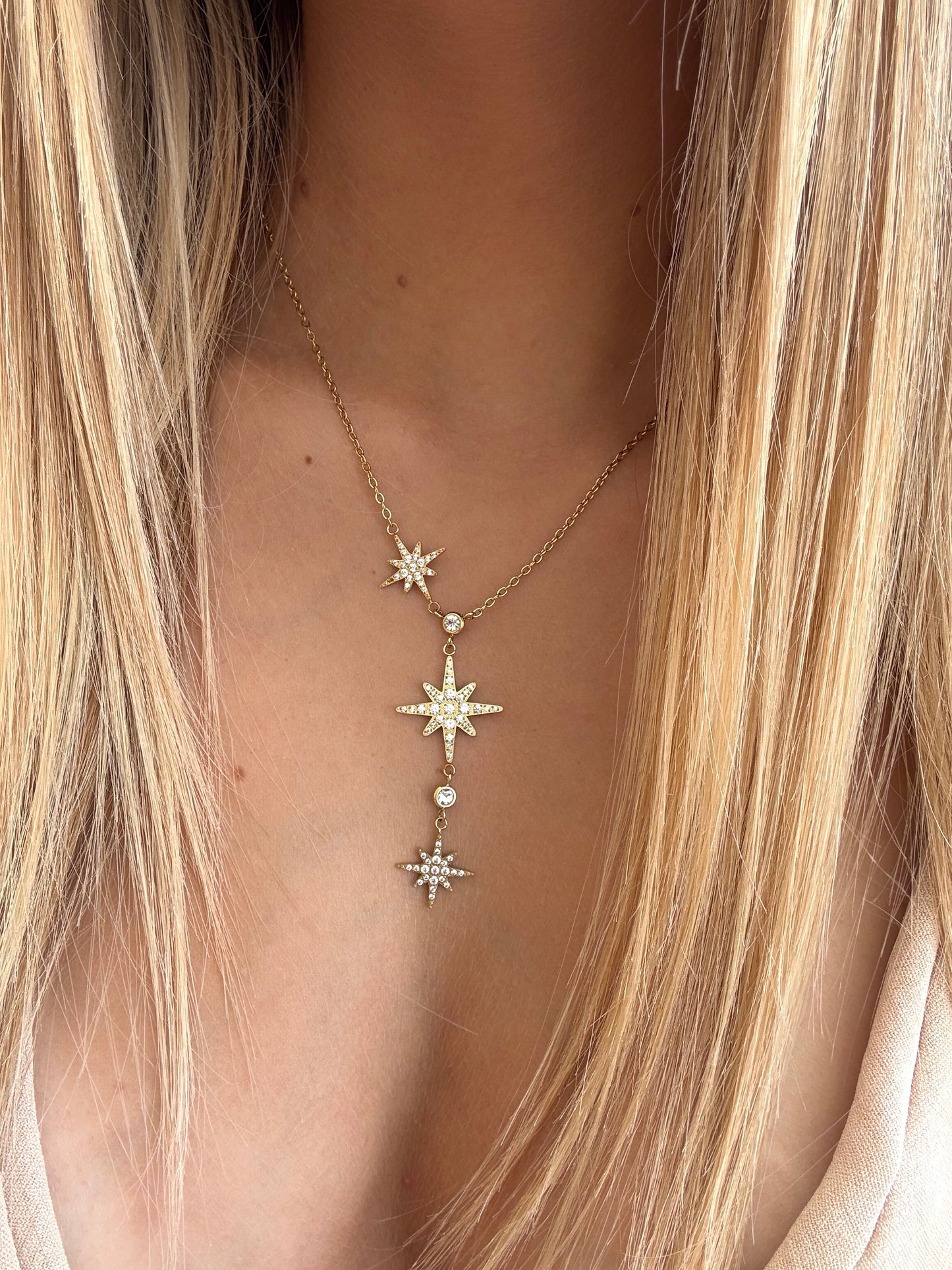 Collier étoile doré