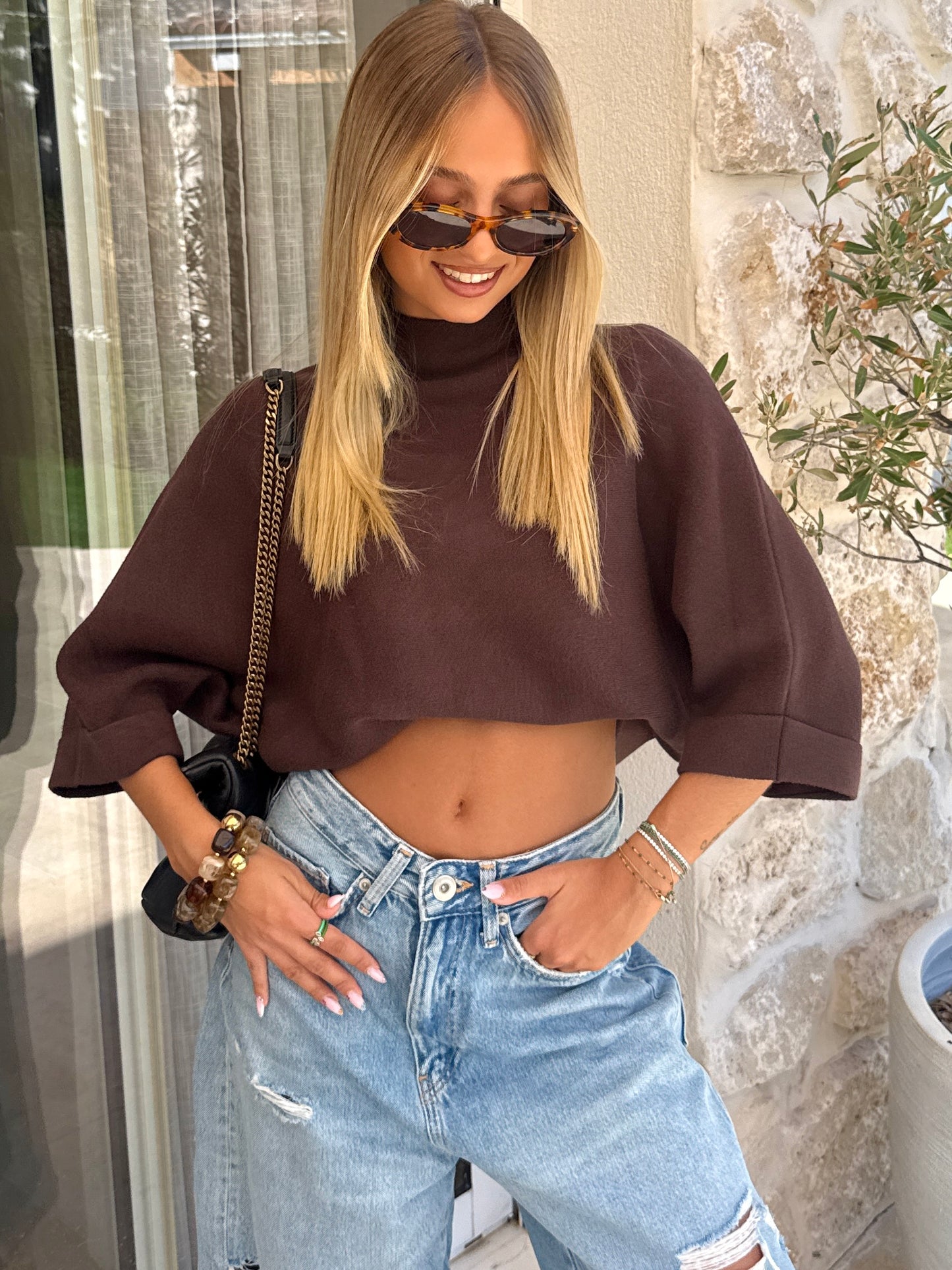 Pull Maé chocolat