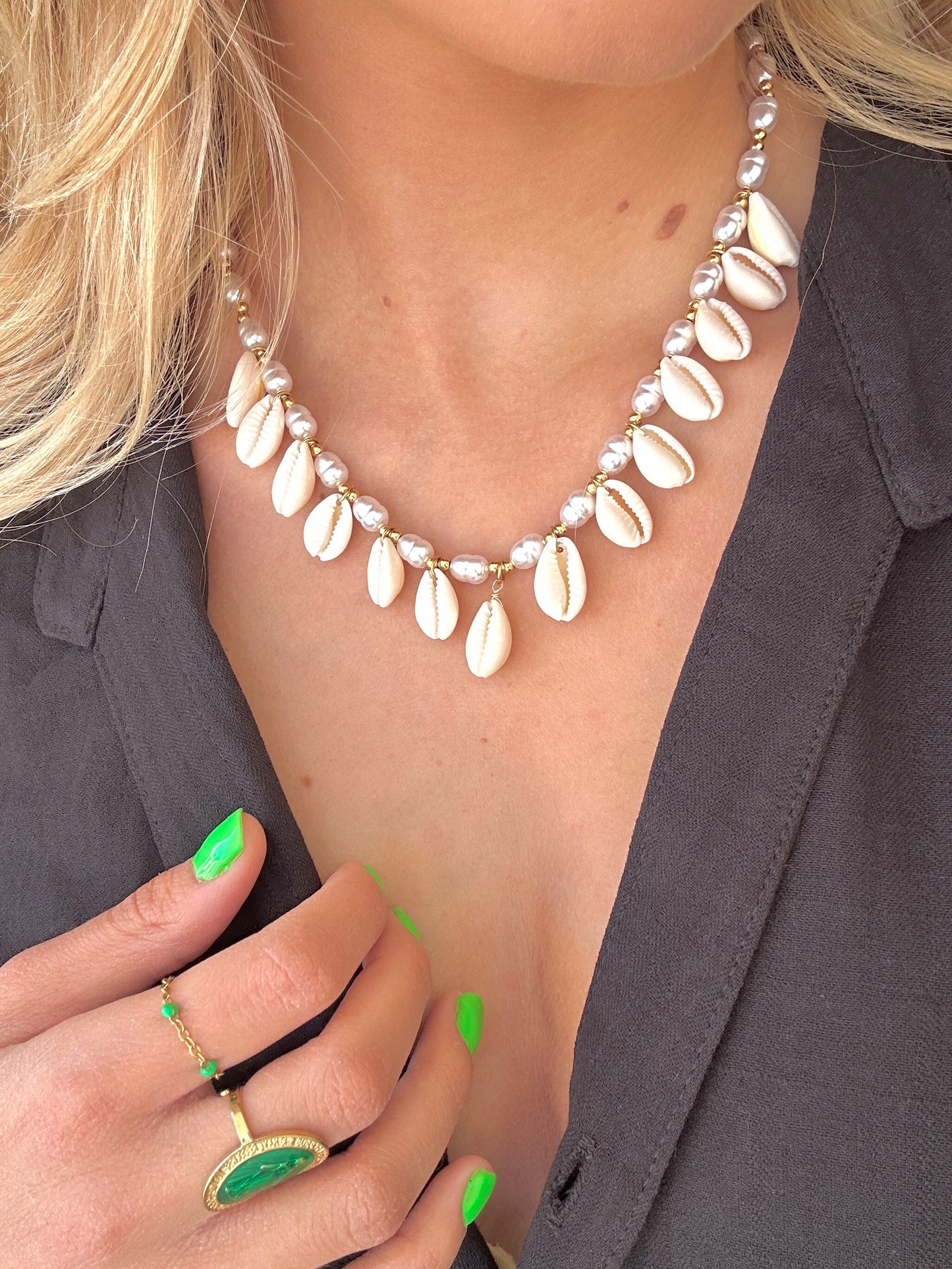 Collier coquillages