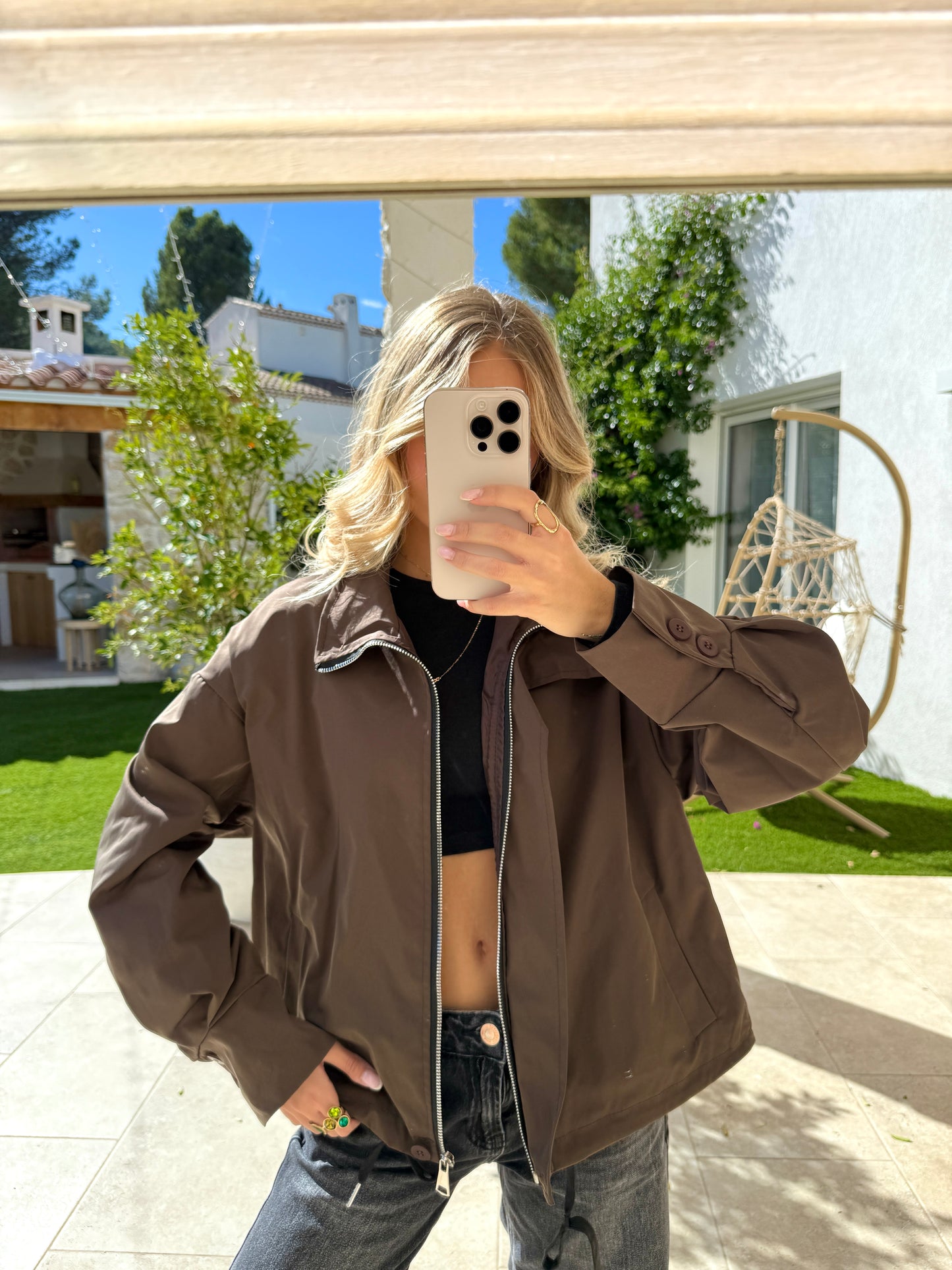Veste Léna chocolat