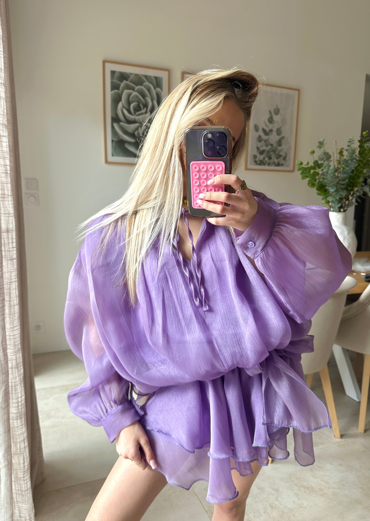 Combi-short Ella violette