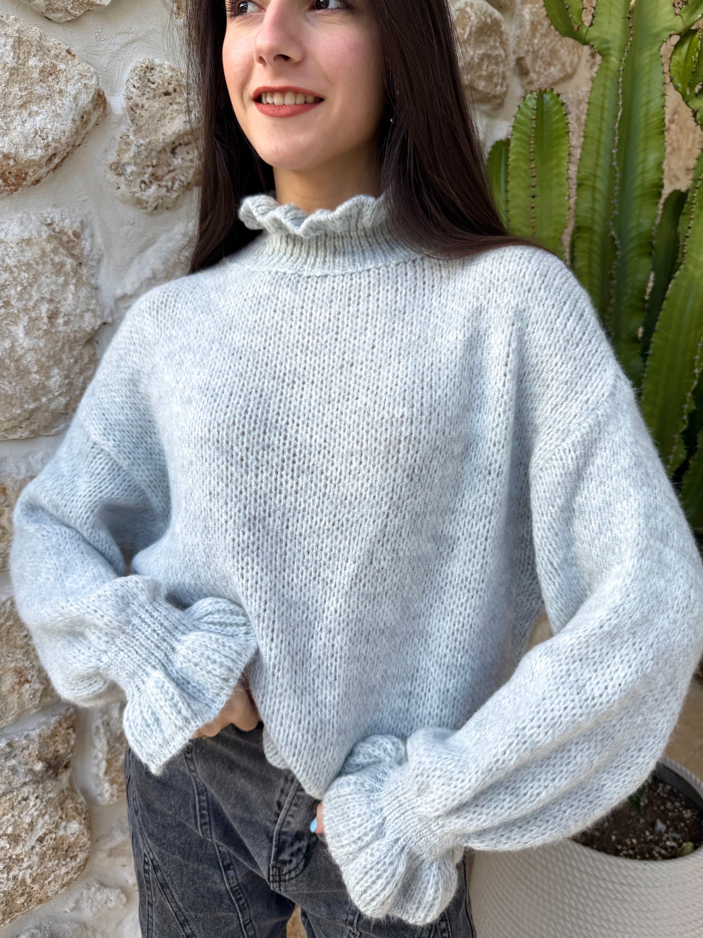 Pull Elina gris