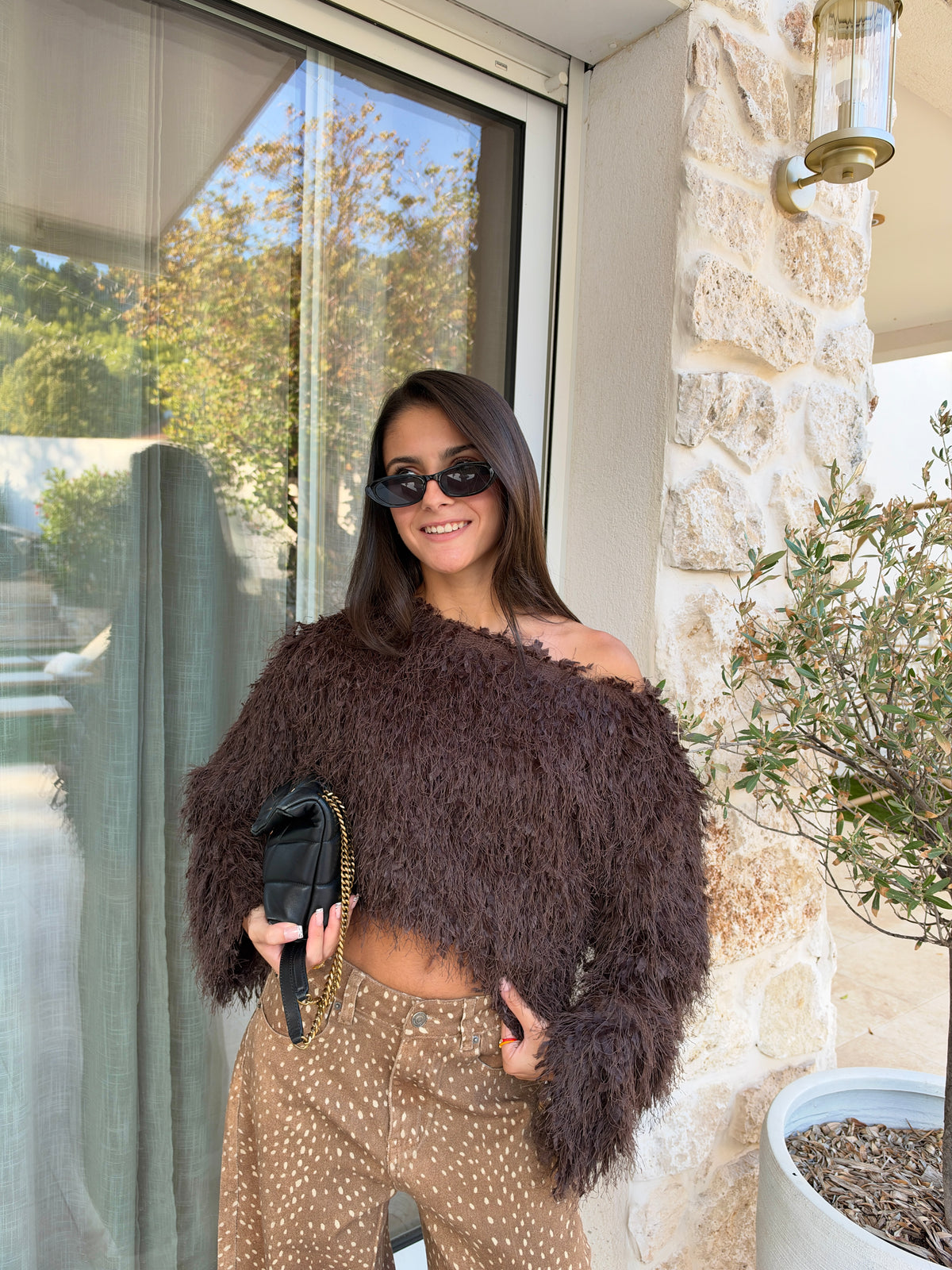 Pull Lina chocolat