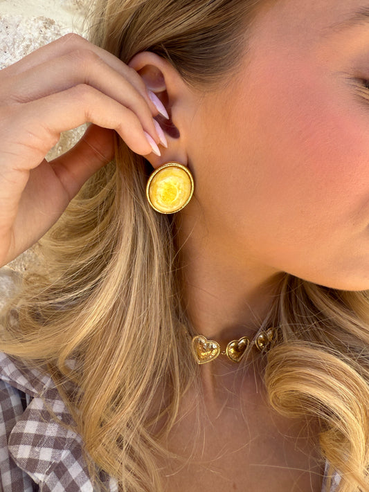 Boucles d’oreilles Lina jaune