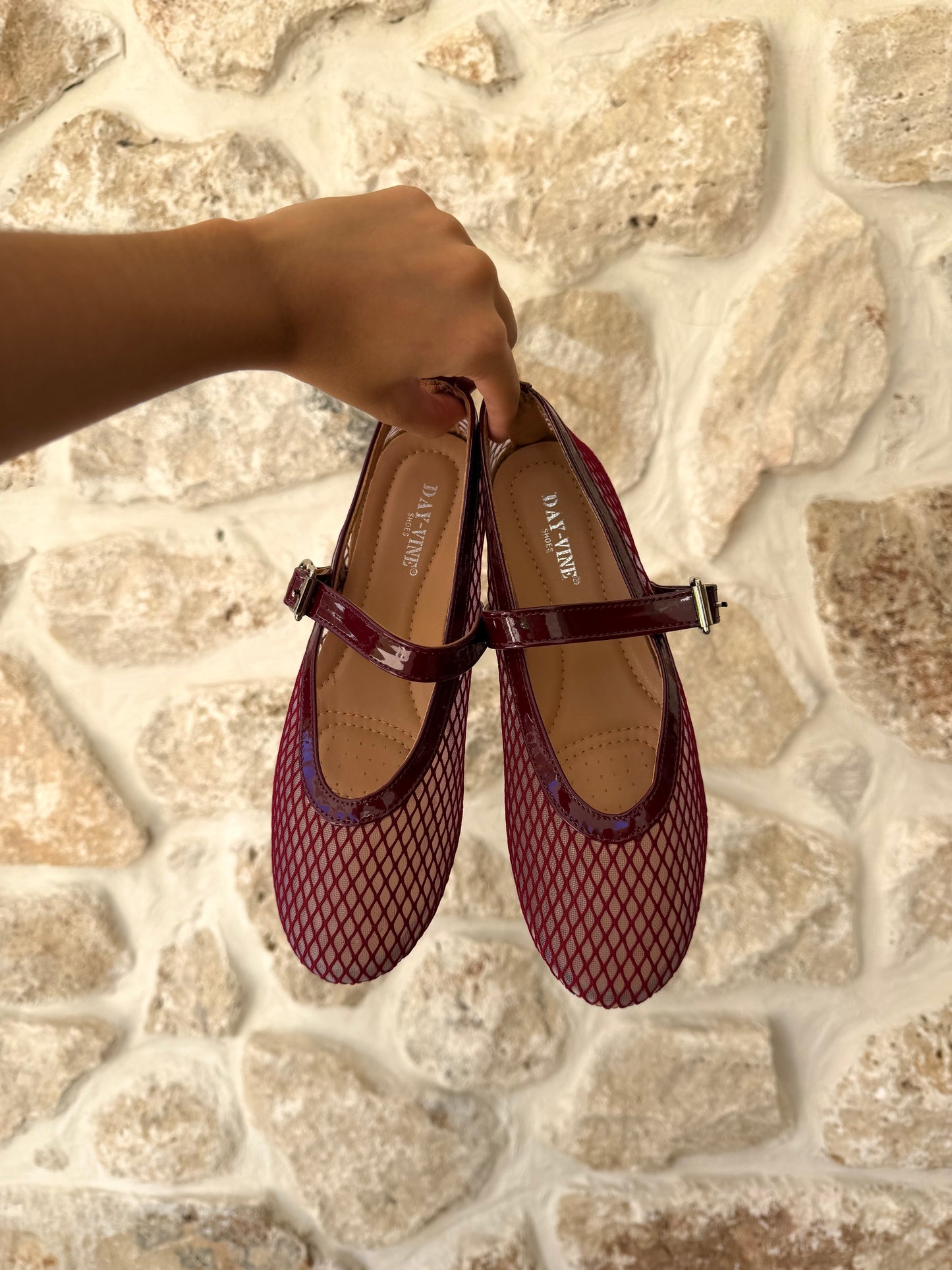 Ballerines Romy bordeaux