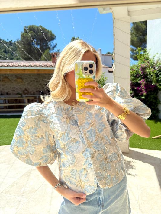 Blouse bleu