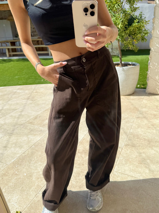 Pantalon marron ￼
