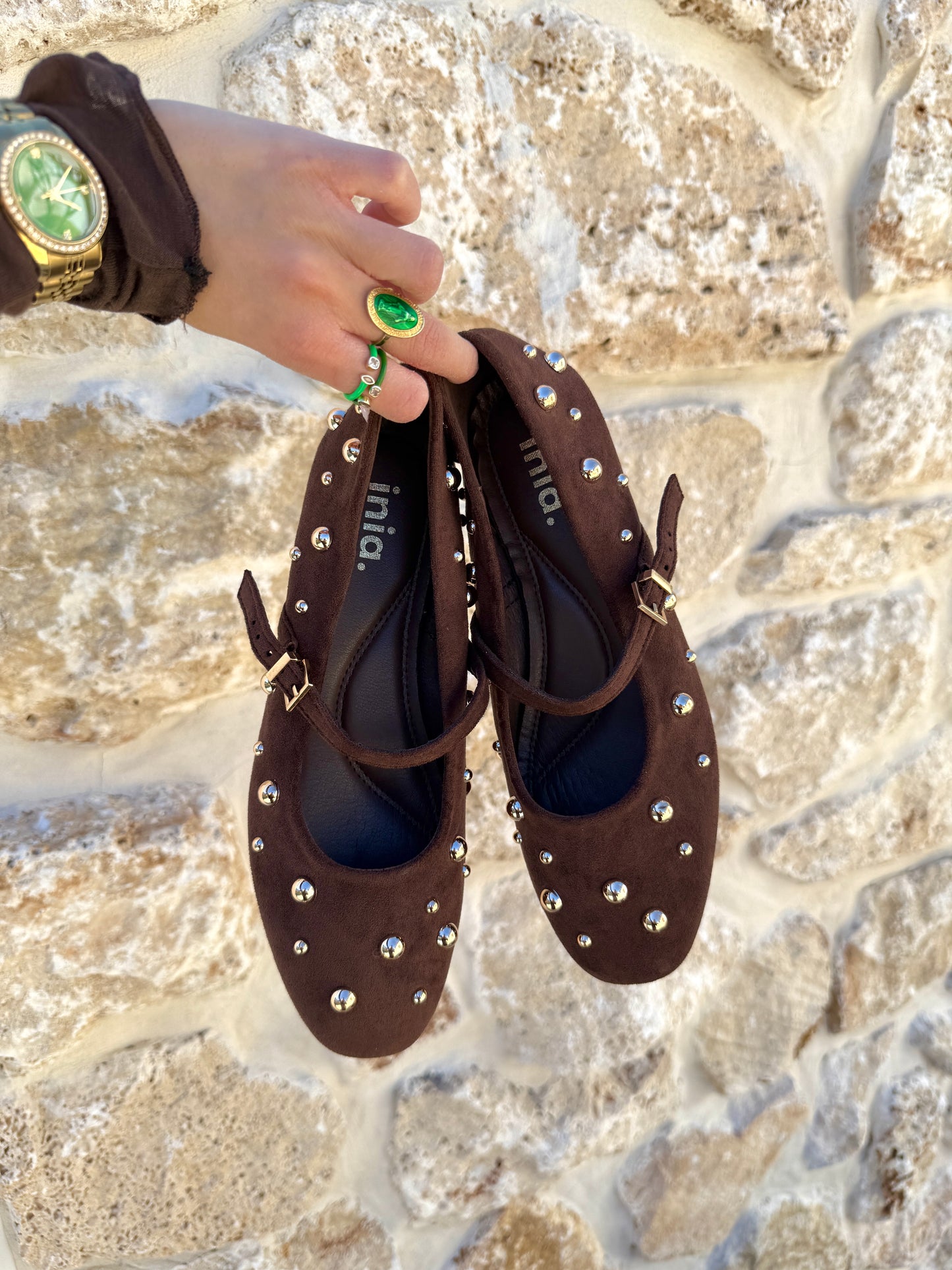 Ballerines Amalia chocolat