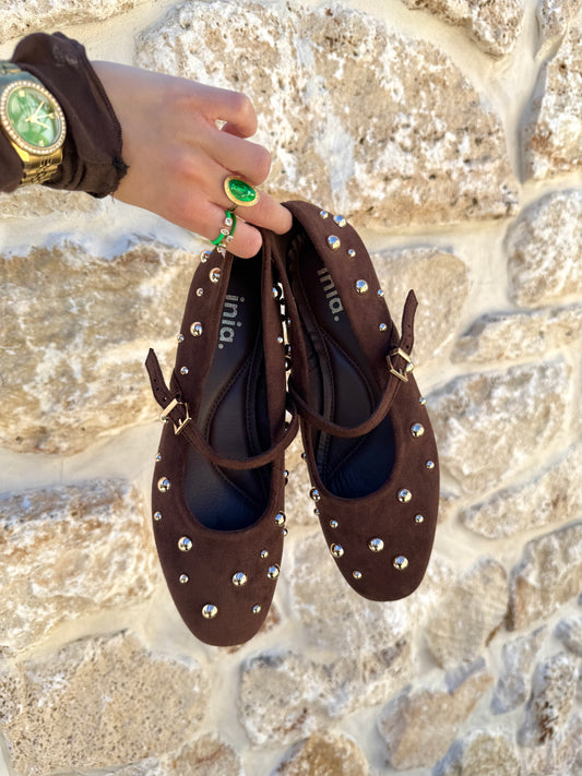 Ballerines Amalia chocolat