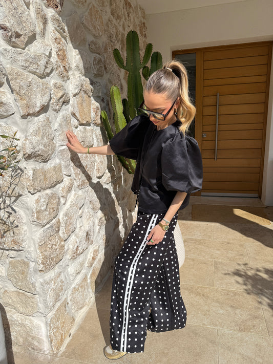 Jogging à pois noir