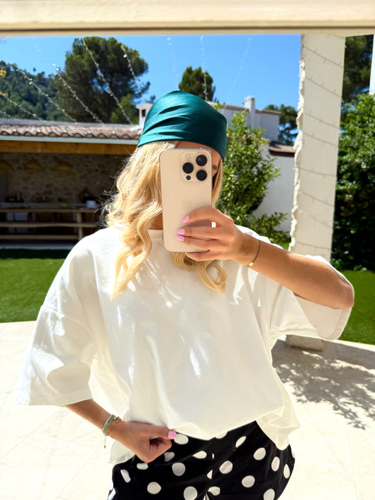 T-shirt oversize blanc ￼