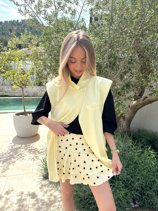 Jupe-short jaune