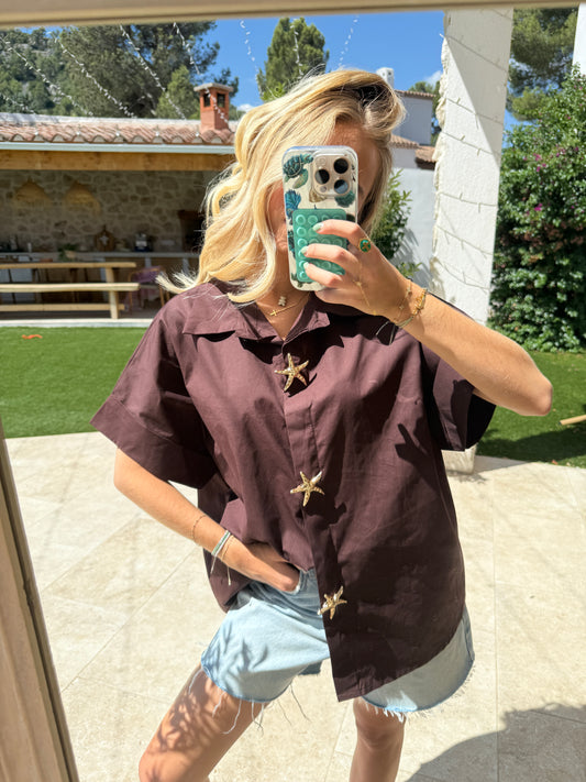 Chemise marron