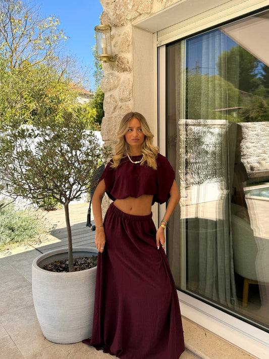 Ensemble Nina bordeaux