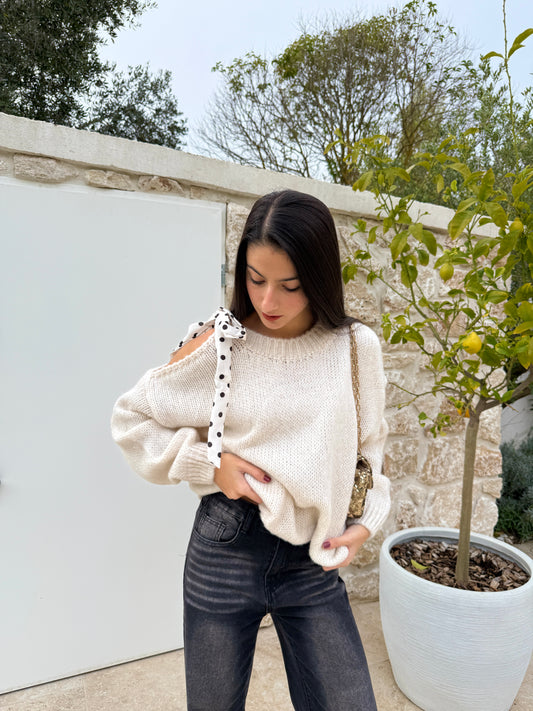 Pull Giulia beige