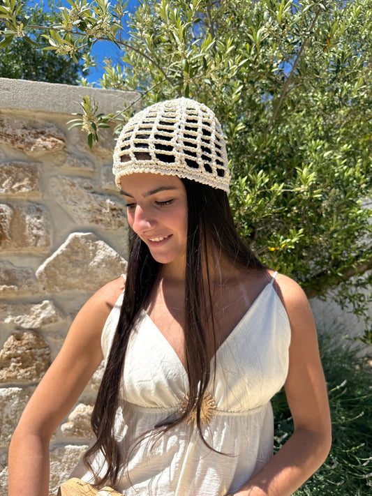 Bonnet en crocher