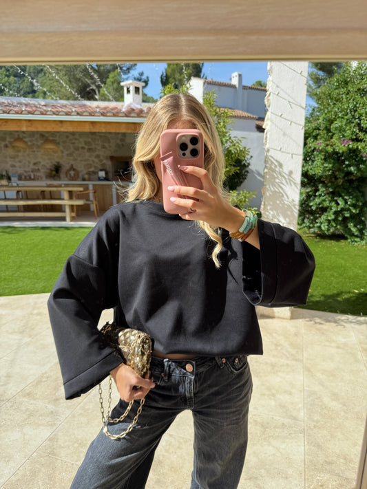 T-shirt manches longues noir